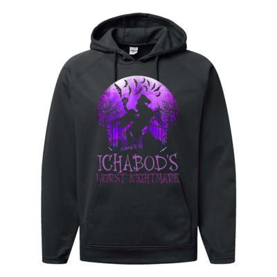 IchabodS Worst Nightmare Headless Horseman Halloween Performance Fleece Hoodie