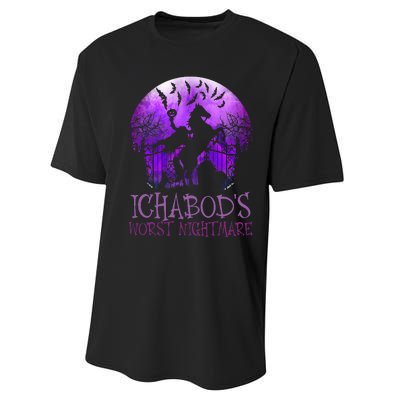 IchabodS Worst Nightmare Headless Horseman Halloween Performance Sprint T-Shirt