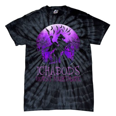 IchabodS Worst Nightmare Headless Horseman Halloween Tie-Dye T-Shirt