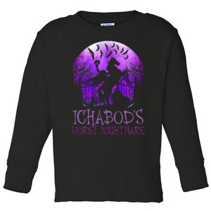 IchabodS Worst Nightmare Headless Horseman Halloween Toddler Long Sleeve Shirt