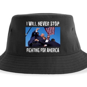 I Will Never Stop Donald Trump Supporter Assassination Sustainable Bucket Hat