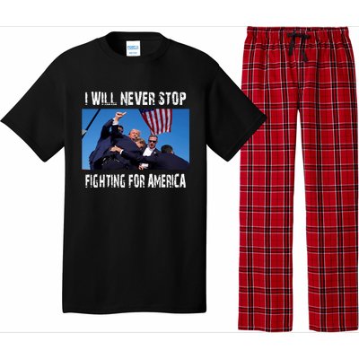 I Will Never Stop Donald Trump Supporter Assassination Pajama Set