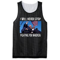 I Will Never Stop Donald Trump Supporter Assassination Mesh Reversible Basketball Jersey Tank