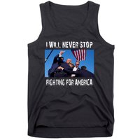 I Will Never Stop Donald Trump Supporter Assassination Tank Top