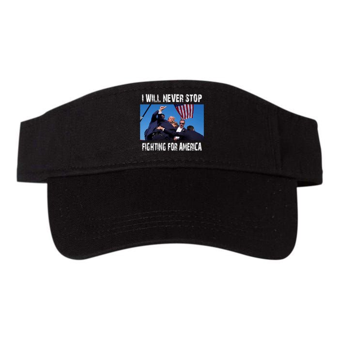 I Will Never Stop Donald Trump Supporter Assassination Valucap Bio-Washed Visor