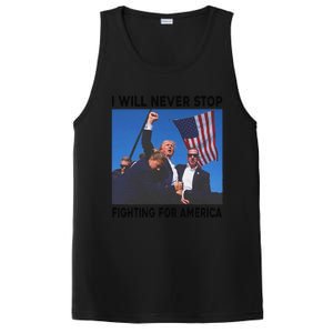 I Will Never Stop Fighting For America PosiCharge Competitor Tank