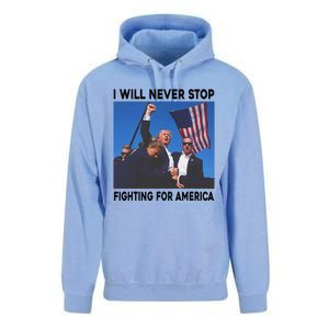 I Will Never Stop Fighting For America Unisex Surf Hoodie