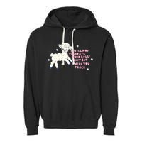 I Will Not Tolerate Your Bull Shit But I Wish You Peace Garment-Dyed Fleece Hoodie