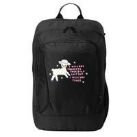 I Will Not Tolerate Your Bull Shit But I Wish You Peace City Backpack