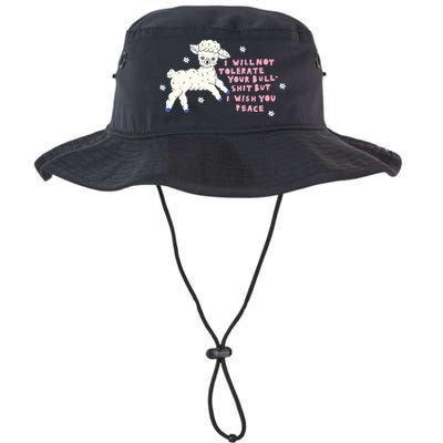 I Will Not Tolerate Your Bull Shit But I Wish You Peace Bucket Hat