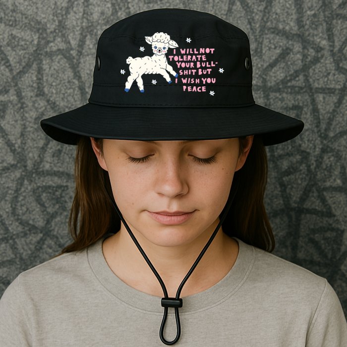 I Will Not Tolerate Your Bull Shit But I Wish You Peace Bucket Hat