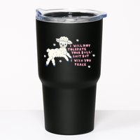 I Will Not Tolerate Your Bull Shit But I Wish You Peace Tumbler