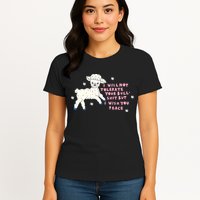 I Will Not Tolerate Your Bull Shit But I Wish You Peace Womens T-Shirt