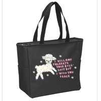 I Will Not Tolerate Your Bull Shit But I Wish You Peace Zip Tote Bag