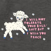 I Will Not Tolerate Your Bull Shit But I Wish You Peace Vector Backpack