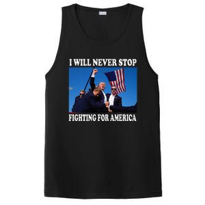 I Will Never Stop Fighting For America PosiCharge Competitor Tank