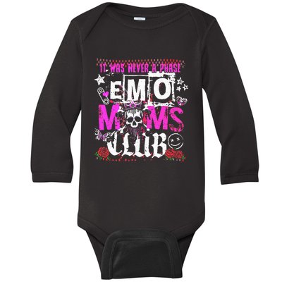 It Was Never A Phase Emo Moms Club Baby Long Sleeve Bodysuit