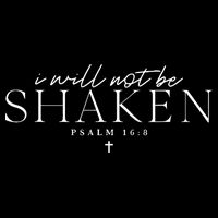 I Will Not Be Shaken Flexfit Unipanel Trucker Cap