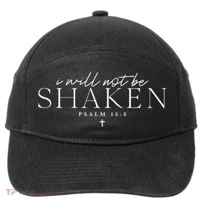 I Will Not Be Shaken 7-Panel Snapback Hat