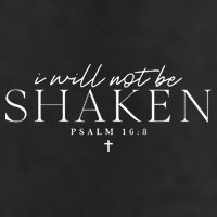 I Will Not Be Shaken Golf Towel