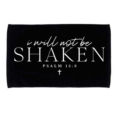 I Will Not Be Shaken Microfiber Hand Towel