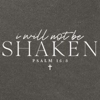 I Will Not Be Shaken Cotton Canvas Backpack