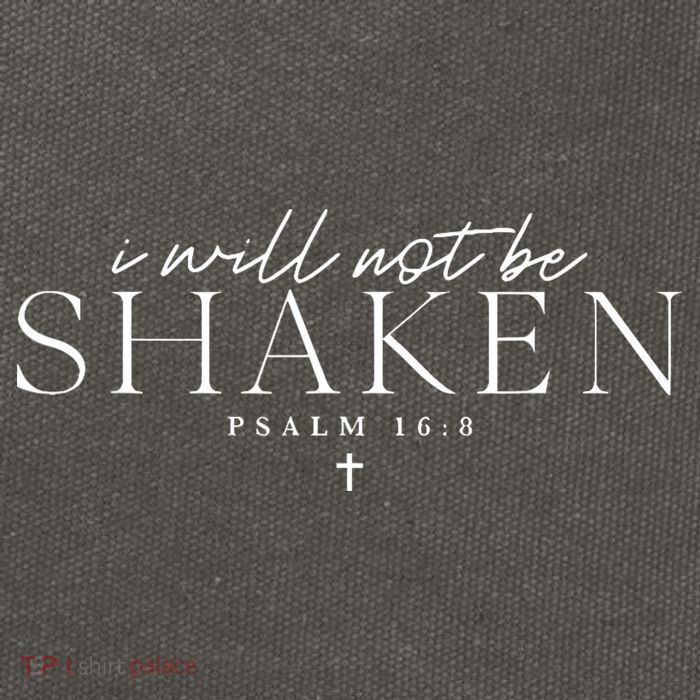 I Will Not Be Shaken Cotton Canvas Backpack