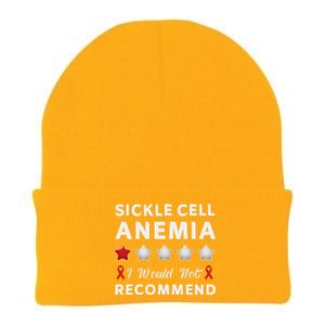 I Would Not Recommend Sickle Cell Anemia Awareness Gift Knit Cap Winter Beanie