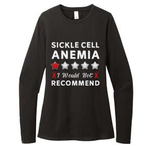 I Would Not Recommend Sickle Cell Anemia Awareness Gift Womens CVC Long Sleeve Shirt