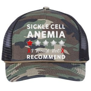 I Would Not Recommend Sickle Cell Anemia Awareness Gift Retro Rope Trucker Hat Cap