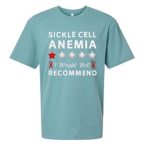 I Would Not Recommend Sickle Cell Anemia Awareness Gift Sueded Cloud Jersey T-Shirt