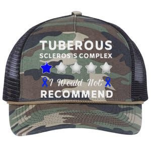 I Would Not Recommend Tuberous Sclerosis Complex Awareness Retro Rope Trucker Hat Cap