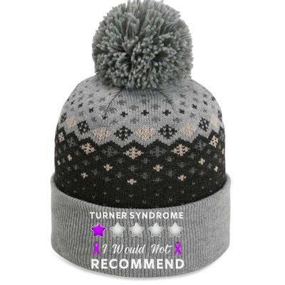 I Would Not Recommend Funny Turner Syndrome Awareness Gift The Baniff Cuffed Pom Beanie