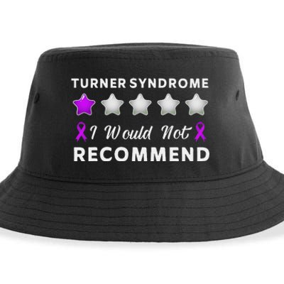 I Would Not Recommend Funny Turner Syndrome Awareness Gift Sustainable Bucket Hat