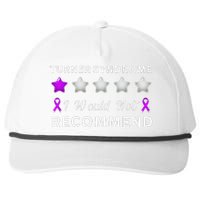 I Would Not Recommend Funny Turner Syndrome Awareness Gift Snapback Five-Panel Rope Hat