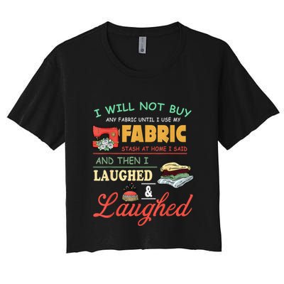 I Will Not Buy Any Fabric Untill I Use My Fabric Crop Top