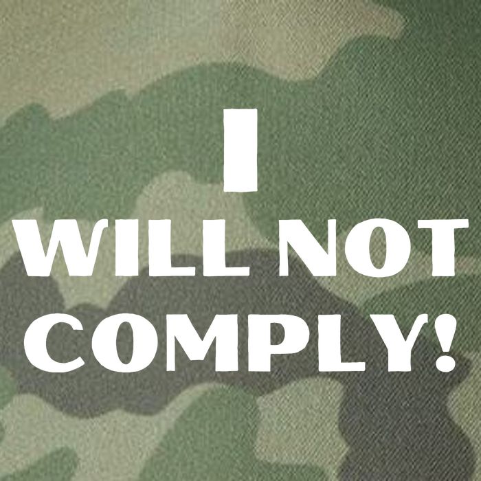 I Will Not Comply Design #IWillNotComply Legacy Tie Dye Trucker Hat