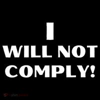I Will Not Comply Design #IWillNotComply Sustainable Beanie