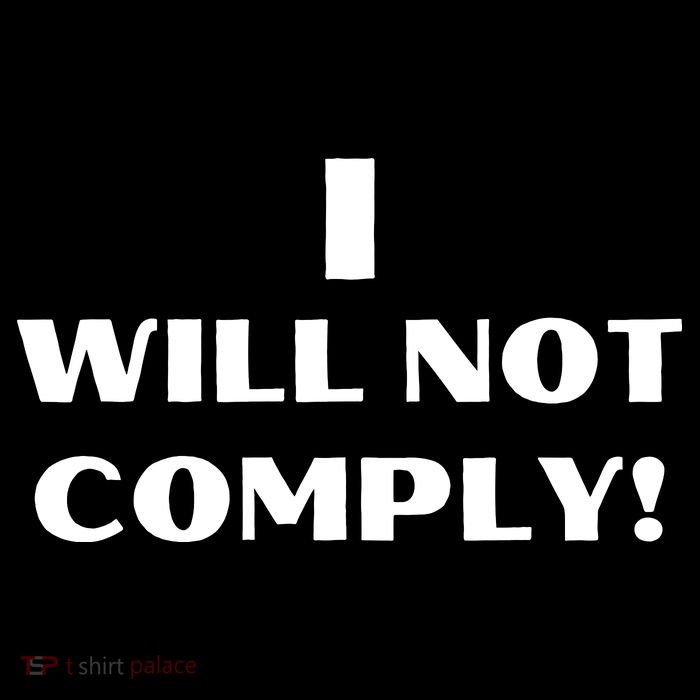 I Will Not Comply Design #IWillNotComply Toddler Hoodie