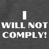 I Will Not Comply Design #IWillNotComply Vector Backpack