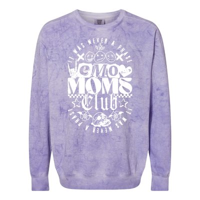 It Was Never A Phase Emo Moms Club Colorblast Crewneck Sweatshirt