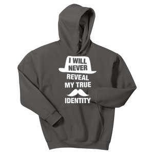 I Will Never Reveal My True Identity Kids Hoodie