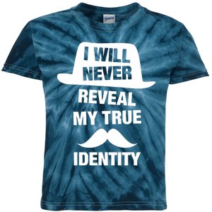 I Will Never Reveal My True Identity Kids Tie-Dye T-Shirt