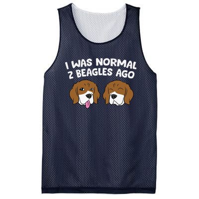 I Was Normal 2 Beagles Ago Funny Beagle Puppies Beagle Dog Mesh Reversible Basketball Jersey Tank