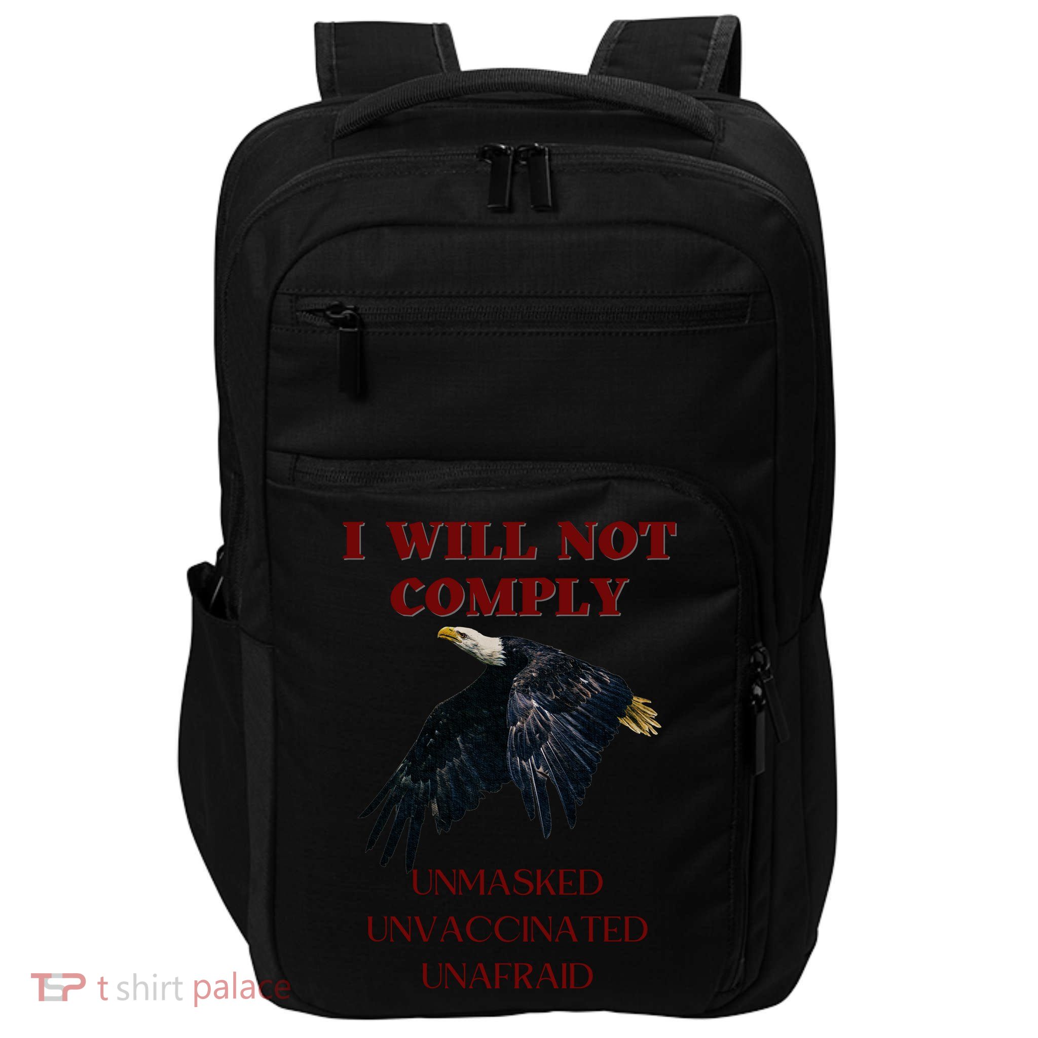 I Will Not Comply Anti Vaccine Mandate Anti Biden Impact Tech Backpack