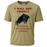 I Will Not Comply Anti Vaccine Mandate Anti Biden Cooling Performance Crew T-Shirt