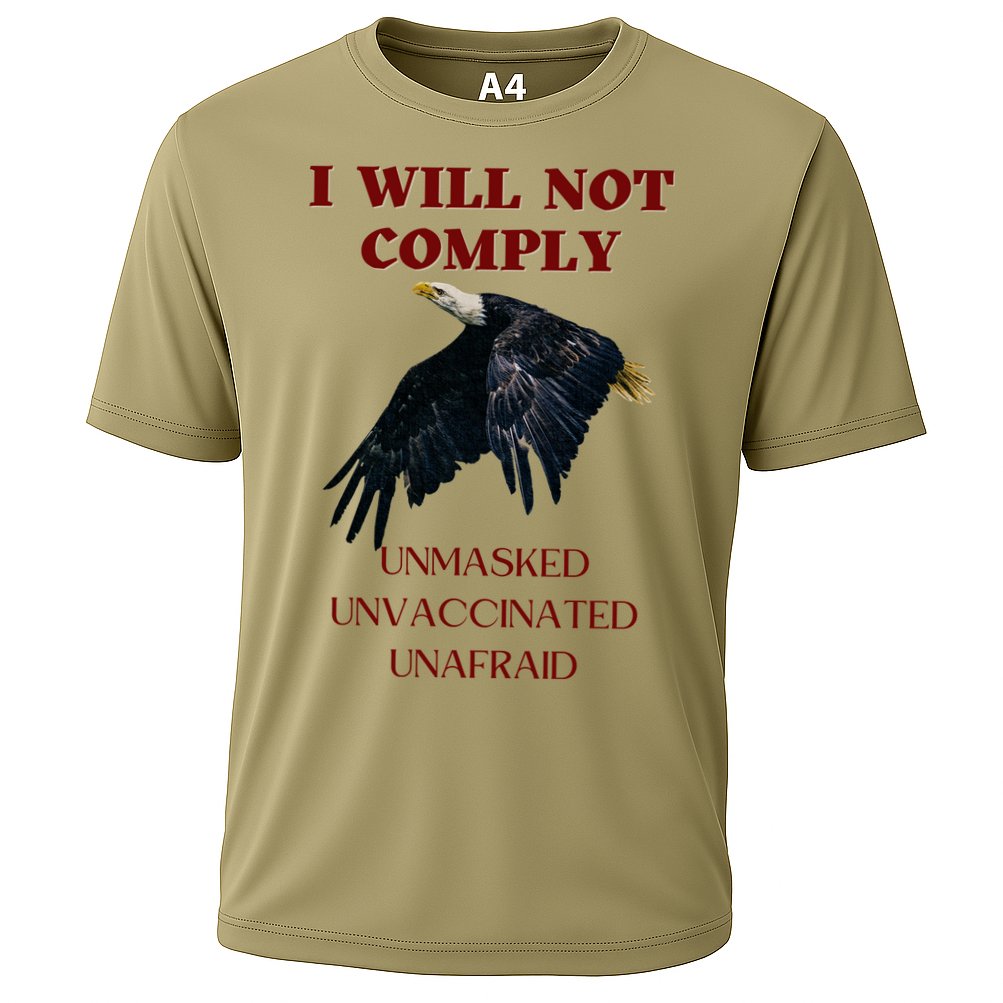 I Will Not Comply Anti Vaccine Mandate Anti Biden Cooling Performance Crew T-Shirt