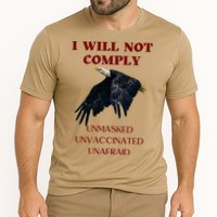 I Will Not Comply Anti Vaccine Mandate Anti Biden Cooling Performance Crew T-Shirt