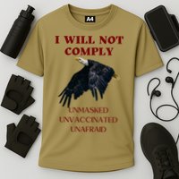 I Will Not Comply Anti Vaccine Mandate Anti Biden Cooling Performance Crew T-Shirt