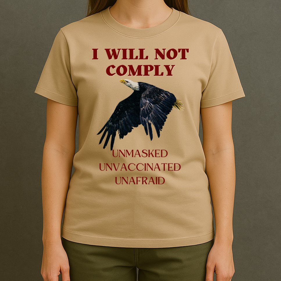 I Will Not Comply Anti Vaccine Mandate Anti Biden T-Shirt